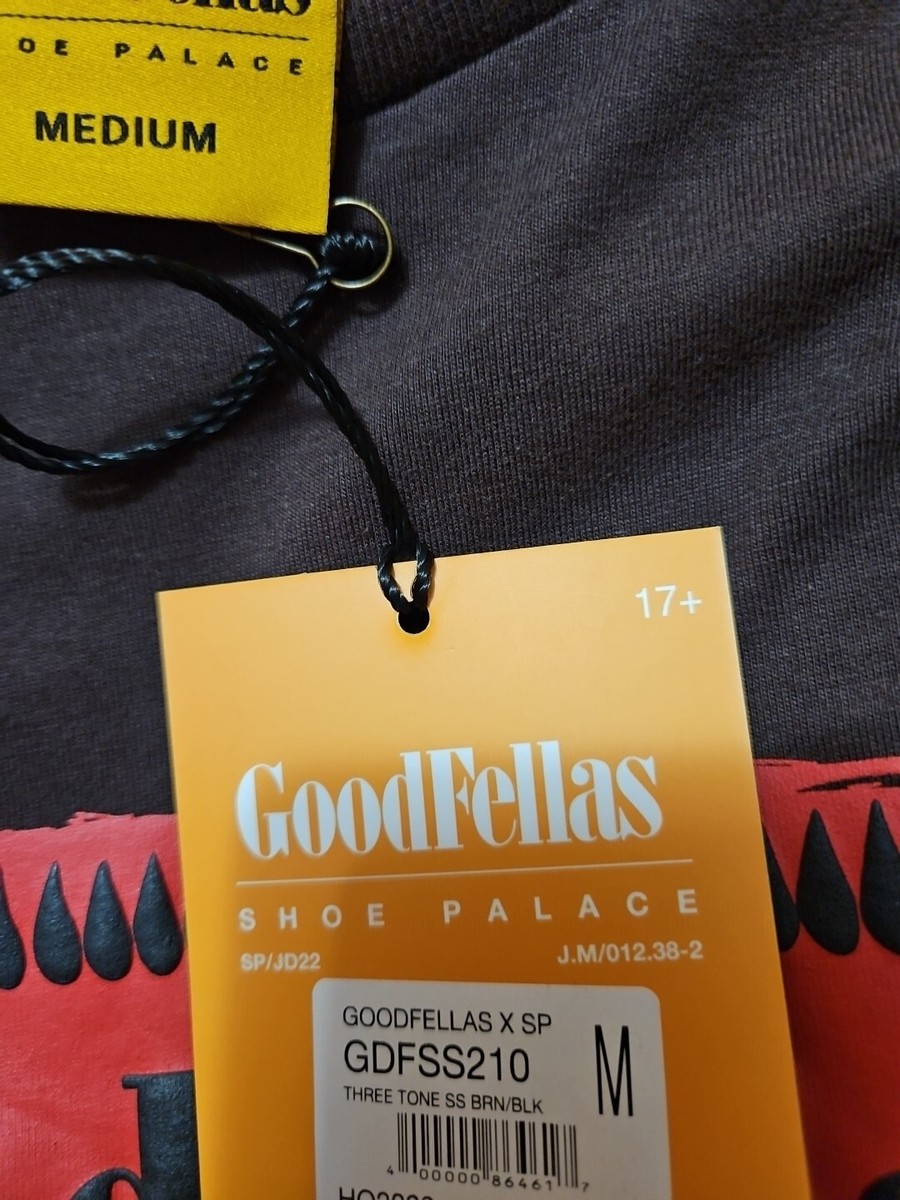 GOODFELLAS X SHOE PALACE TSHIRT Medium THREE TONE BROWN NEW | eBay