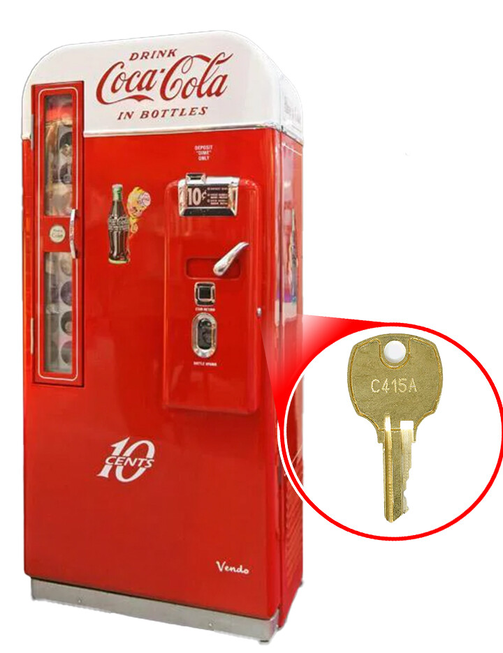 Coca Cola Coke Vending Machine Key - You Select Key # - Cavalier