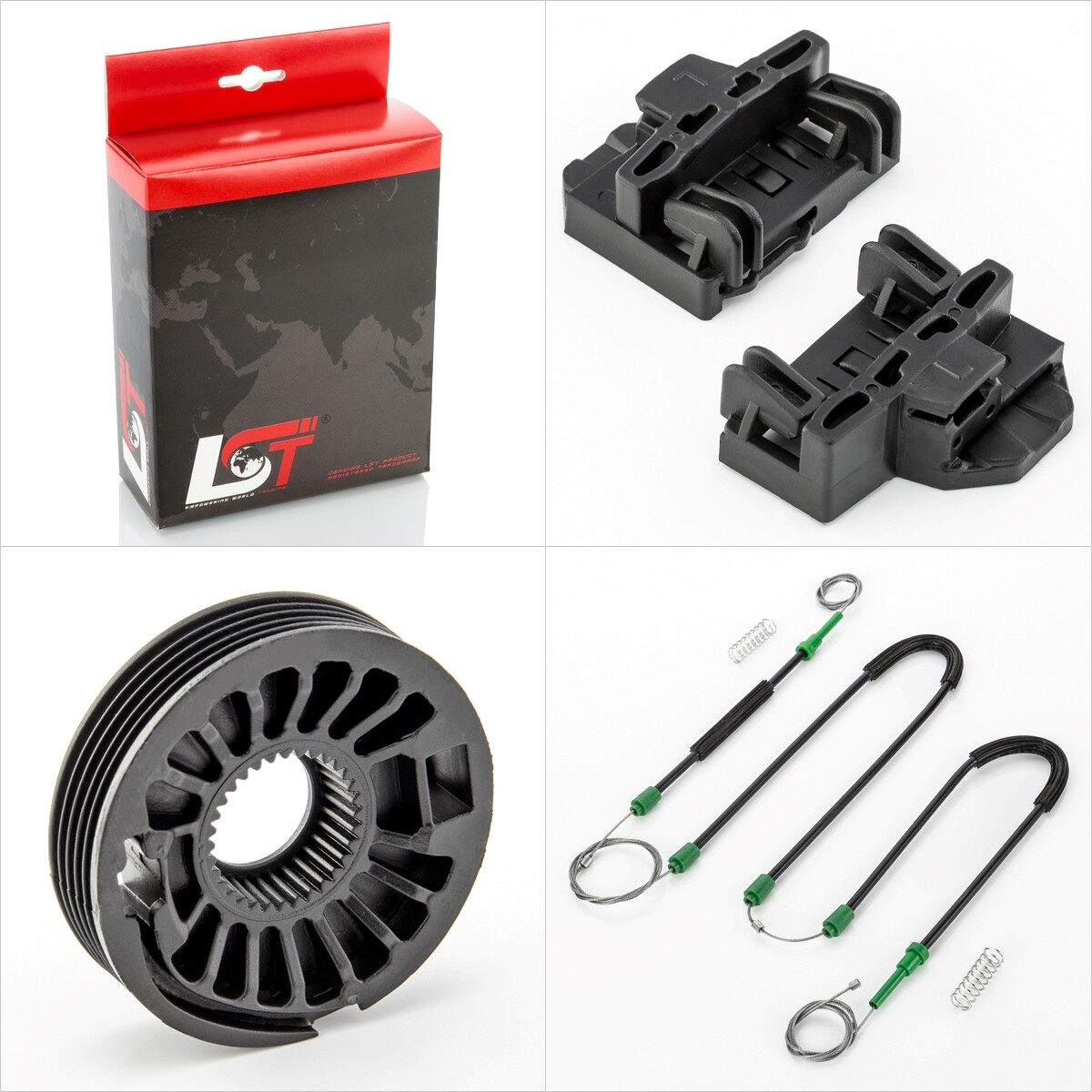 Window Regulator Repair Kit Front Left - For VW Passat 3B