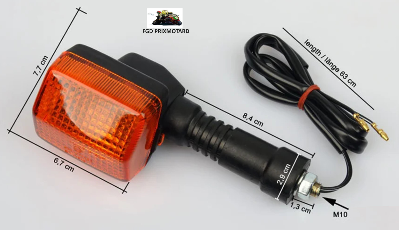 Clignotant arrière Honda XLR 600 1983-1987 de qualité supérieure finition d'origine - 2