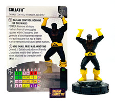 Marvel Heroclix Goliath #028b con juego de cartas aplastar y destruir