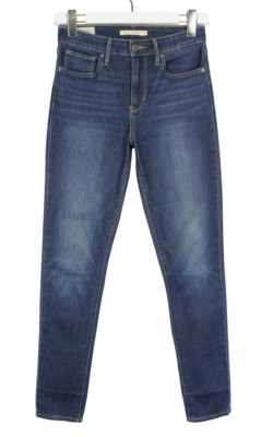 Levi's 721 High Rise Skinny Jeans Damen W27/L30 Stretch Blau Neu Whiskers