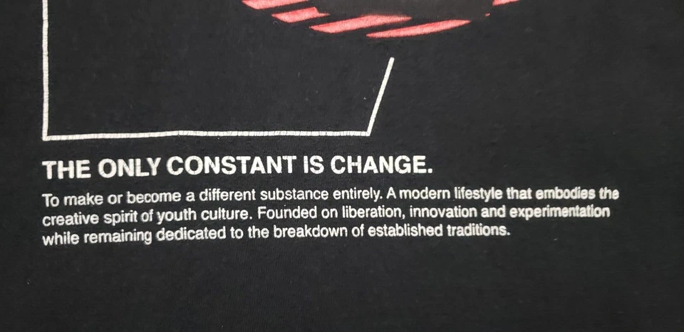 Volcom Stone Men's Large Black T Shirt Retro Big Striped Logo - Image 3 of 4