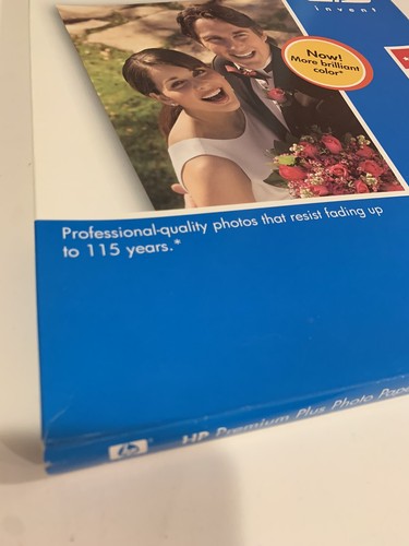 1 Box Of HP Premium Plus Photo Paper 8.5 x 11 High Gloss 25 Sheets NOS - Picture 5 of 9