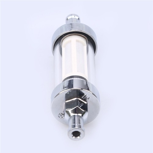 5/16''Fuel Filter Motorcycle Fuel Gas Filter Glass Car Petrol Diesel Inline Tube - Picture 4 of 7