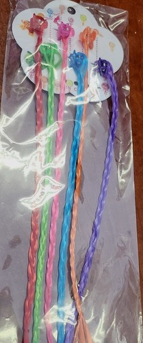 Colored Hair Extension For Kids Rainbow Clip In Hair Extension 12 Pcs