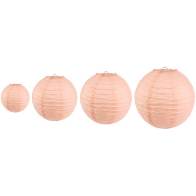 20 Stck. 6 Zoll-12 Zoll Pfirsich Chinesisch Verschiedene Größen Rund Lampion für8459