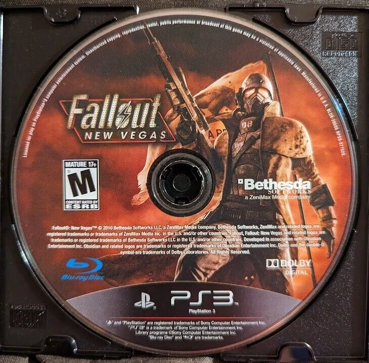 Fallout New Vegas Playstation 3 PS3 Game Works Tested Rare