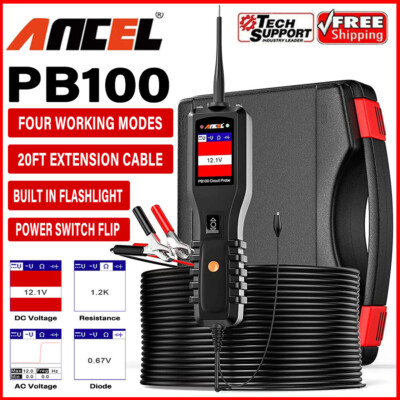 ANCEL Powescan PB100 Circuit Tester Electrical System Diagnostic Tool 12V&24V