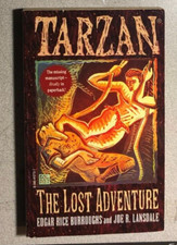 TARZAN The Lost Adventure by ERB & Joe R Lansdale (1997) Del Rey paperback 1st