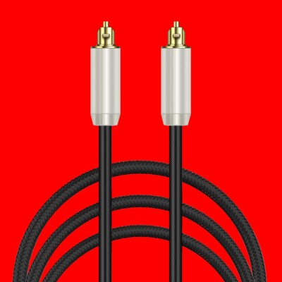 Toslink Optical Cable Digital Audio Sound Fiber Optic SPDIF Cord Wire Dolby DTS