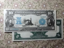 Fantasy $10 1899 Silver Certificate US Paper Money Currency Copy
