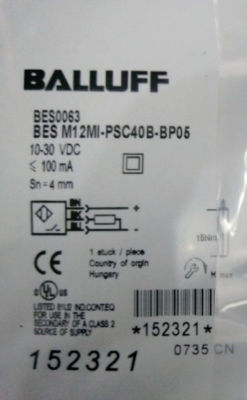 Sensore Induttivo BALLUFF BES M12MI-PSC40B-BP05 &ndash; Nuovo, Garanzia Qualit&agrave;, 1PZ