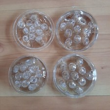 Lot of 4 Vintage Clear Glass Flower Frogs Stem Holders