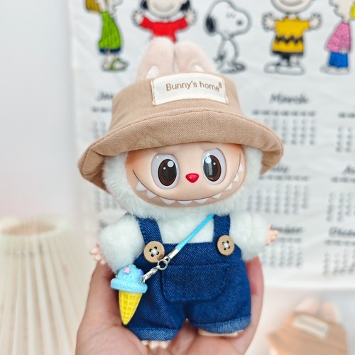 17CM Labubu Doll Clothing Set Hat Shoes Suit Outfits DIY Accessories Toys Gifts - Picture 12 of 16