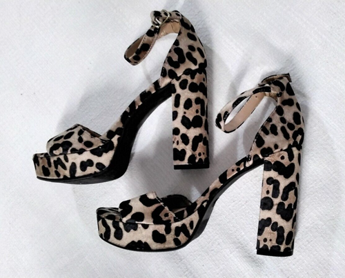 NEW Mossimo supply co women platform heels sandals animal print size 8.5 Sexy *