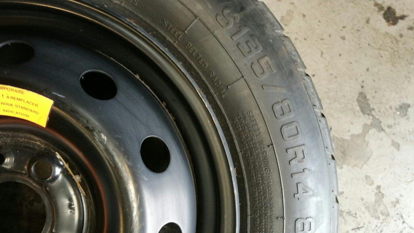 FIAT 500 20072018 SPACE SAVER 14" SPARE WHEEL & JACK AND SPANNER KIT