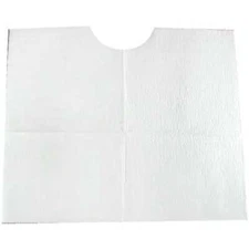 Tidi Contour Neck Bibs - WHITE 17" x 18", 500/Case