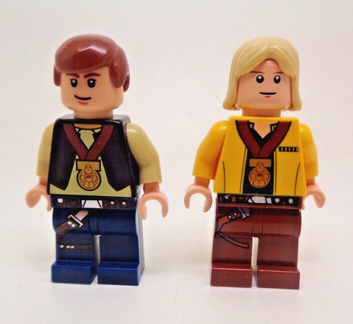 Lego Star Wars Minifigure - Han Solo sw0356 & Luke Skywalker sw0257 Celebration