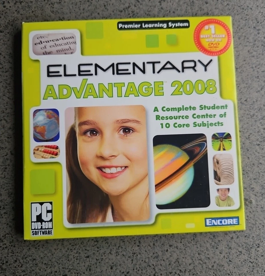 Premiere Learning System Elementary Advantage 2009 DVD-ROM for Mac PC 10 Subject - Image 2 of 4