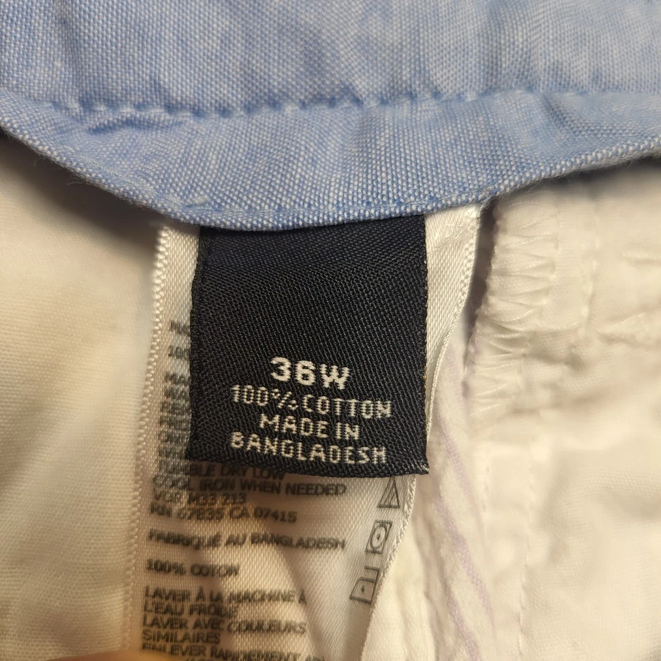 Pantalones Cortos Nautica Para Hombres 36 Púrpura Blanco Rayas Vidente Sucker Informal Preppy Foto 4 de 4