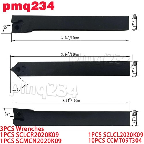 Soportes de torneado de torno SCLCR SCLCL SMCN barras de perforación con 10 piezas CCMT09T304 - Imagen 3 de 6