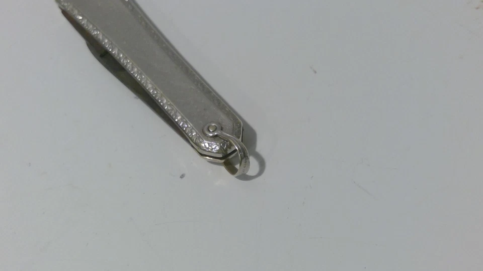 Cuchillo Empire Knife Co., Winsted, CT. antiguo/vintage PLATINO 14K Cuchillo bolígrafo Foto 3 de 4