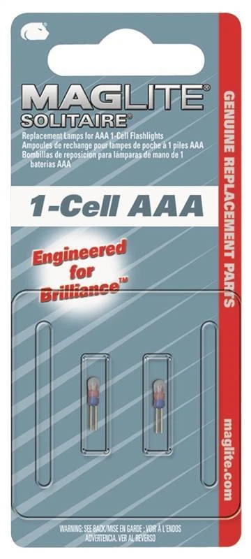 MAGLITE®Zubehör LK3A001 Ersatzleuchte für Maglite Solitaire Taschenlampe 2erPack