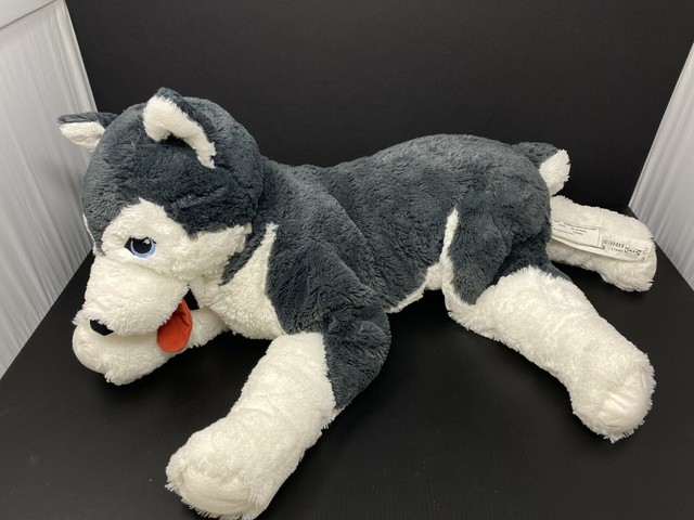 Large husky plush dog | eBay