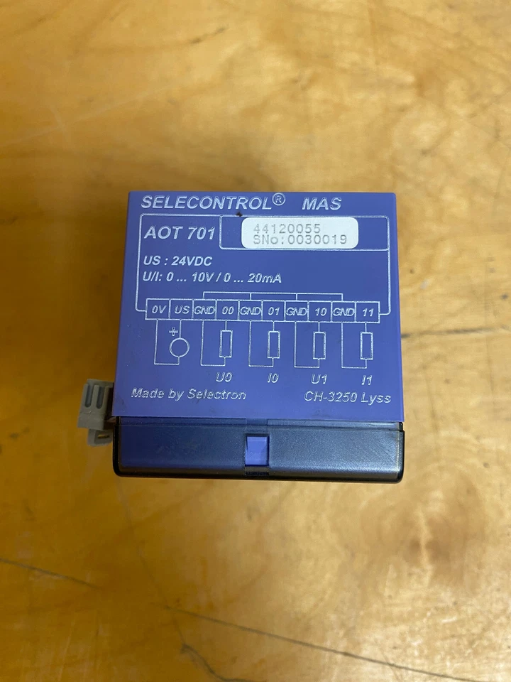 Selectron AOT 701 44120055 Analog Module - Image 2 of 4