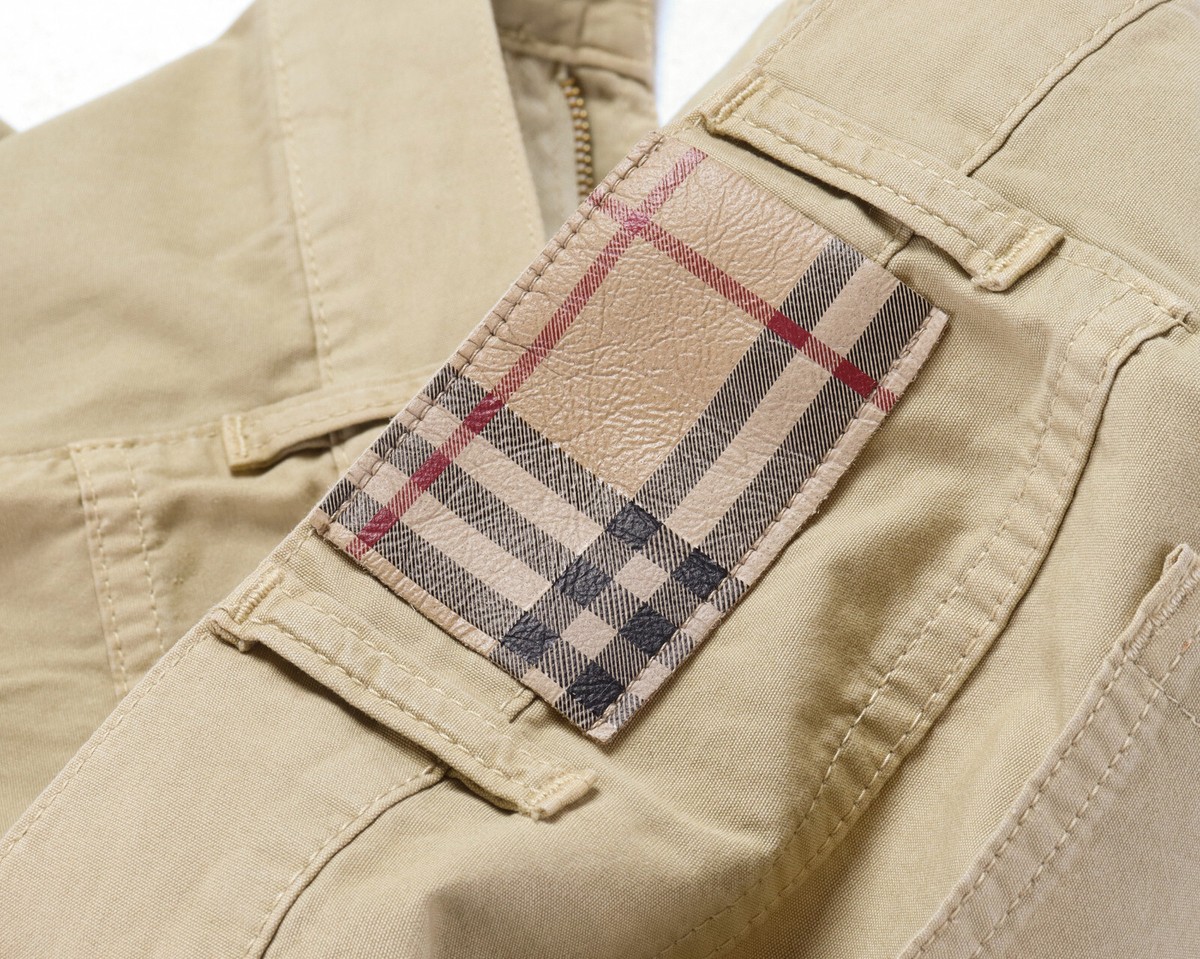 NWT BURBERRY LONDON PANTS beige cotton 5 pocket trousers