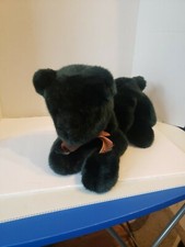 15" Black stuffed plush soft Puppy