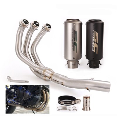 For Yamaha MT-09 2014-2020 FZ09 XSR900 Full System Exhaust Tips Header Link Pipe