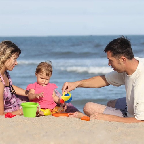 Beach Toys, 19 Piece Sand Toys Set Kids Sandbox Toys Includes Water Wheel Beach - Picture 9 of 9