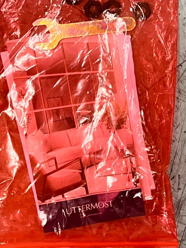 Uttermost Montrez 26" X 24" Gold Leaf Glass Top Accent Table 24410 - Picture 6 of 6