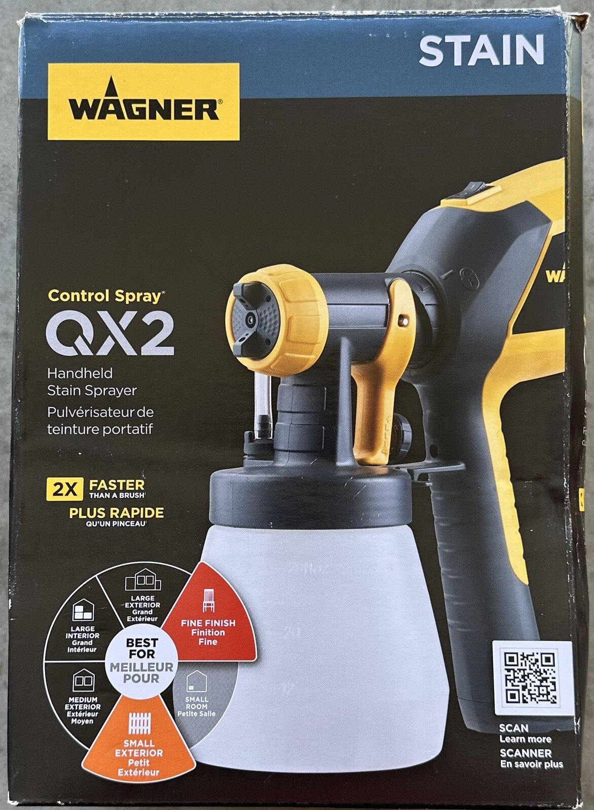 Wagner Handheld Stain Paint Control Sprayer QX2 eBay