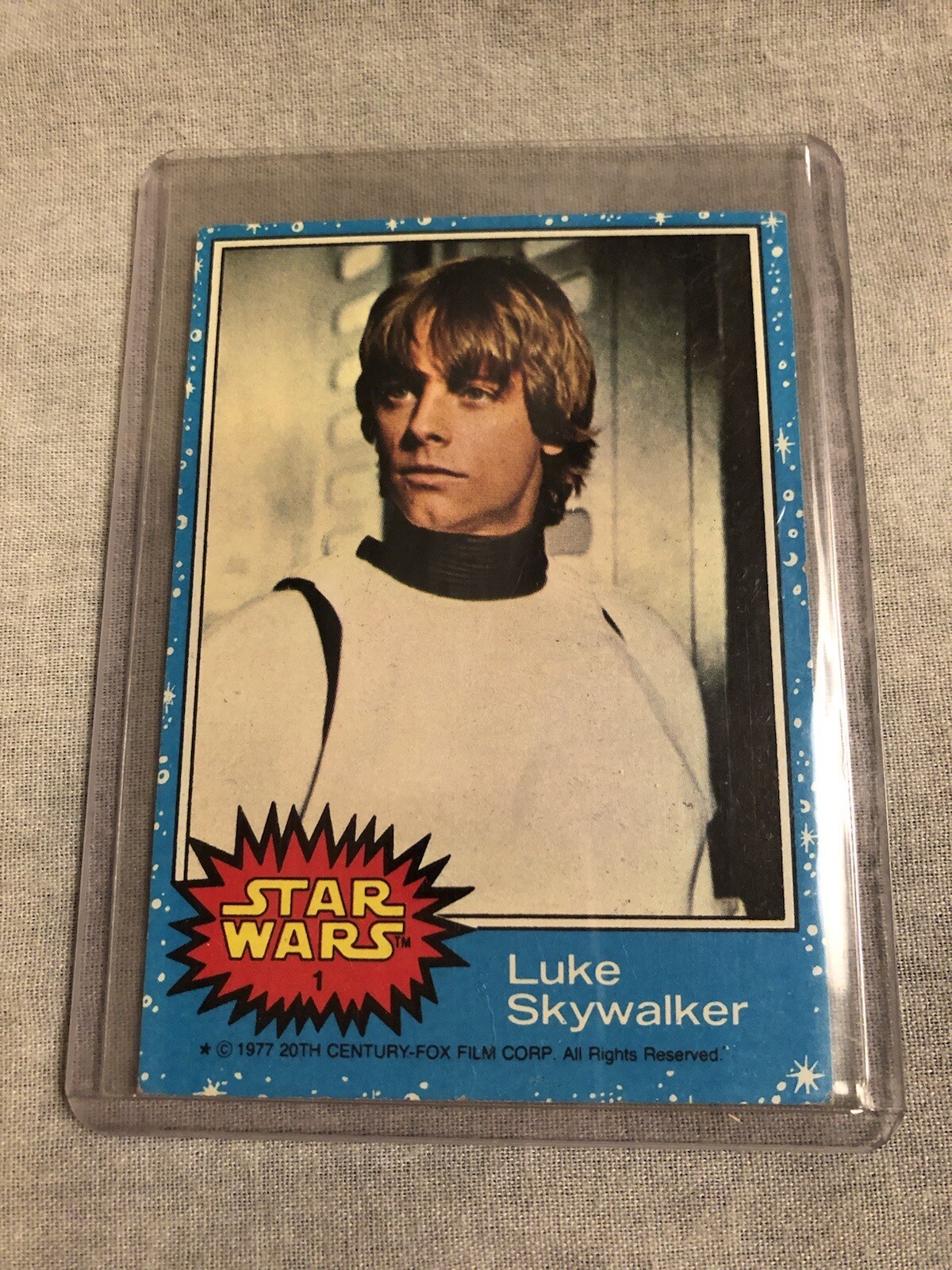 Luke Skywalker 1977 Topps Rookie Card 1 Vintage Star Wars card eBay