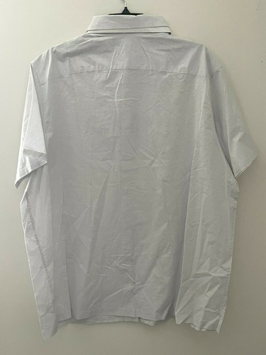 MURANO Modern Comfort Button Front Lt Gray Color Shirt Sizes: XLT, 3X or 3XT - Picture 6 of 8
