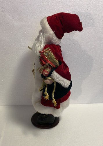 Santa Clause figurine 18" tall Red, green and gold - Picture 5 of 5