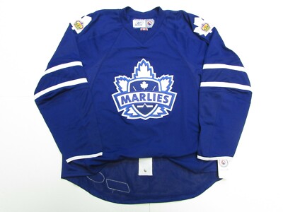 TORONTO MARLIES AUTHENTIC AHL BLUE REEBOK EDGE 7187 HOCKEY