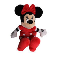 Disney Just Play 10" Minnie Mouse Stuffed Plush Doll Embroidered Eyes