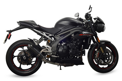 Speed Triple 1050 3-1 Exhaust SP Diabolus Carbon Round XLS Carbon Outlet 2020