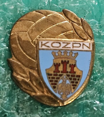 ALTE ABZEICHEN - POLNISCHE KRAKÓW FUSSBALL VERBAND - GOLD VERSION - EHRENNADEL