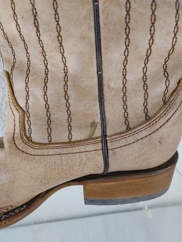 Stivali western Corral C2991 donna 8,5 M borchie marrone marrone punta quadrata cowboy DIFETTO - Foto 10 di 10