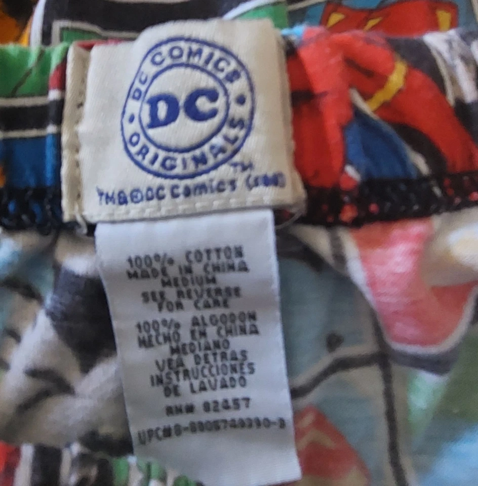 DC Comics Original Pajama Pants Capri Men's M,cotton, Pockers Elastic Waist. - Image 3 of 4