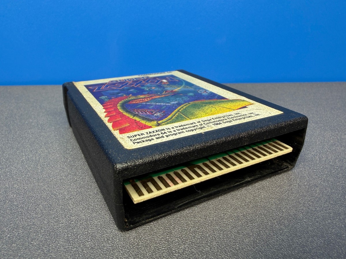 COMMODORE 64 SUPER ZAXXON GAME CARTRIDGE 1984 SEGA | eBay