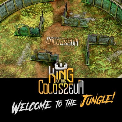 Frontline Gaming FLG Mat  3' x 3' - King of the Colosseum Full Battlefield