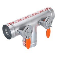 3 Inch OD 3 Way Splitter T-Shaped Manual Volume Damper for Vents Fans