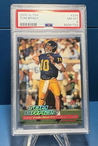 2000 Tom Brady Fleer Ultra Rookie RC #234 Graded PSA 8 NM-MT! GOAT!