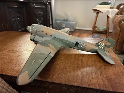 Built Plastic Models Est Scale 1/72 Douglas AC-47, Wing Span 15.5 